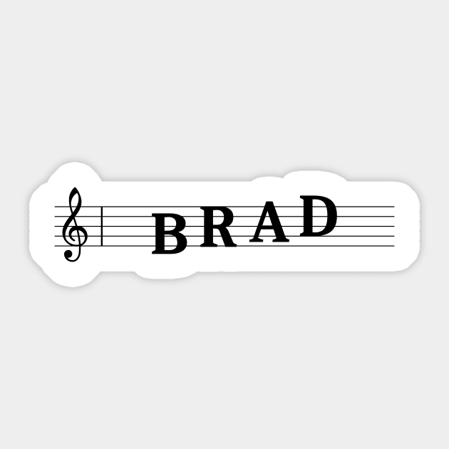 Name Brad Sticker by gulden